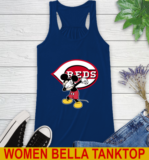 Cincinnati Reds MLB Baseball Dabbing Mickey Disney Sports Racerback Tank 10 Cincinnati Reds MLB Baseball Dabbing Mickey Disney Sports Racerback Tank - Image 10