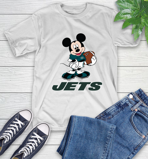 NFL Football New York Jets Cheerful Mickey Mouse Shirt T-Shirt 2