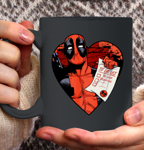Marvel Deadpool Valentine To Do List Ceramic Mug 11oz