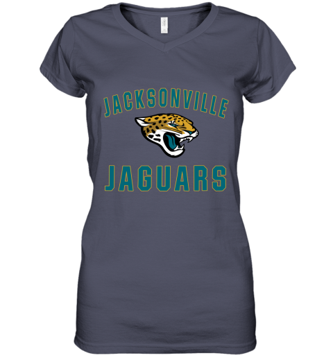 Jacksonville Jaguars Nfl Line By Fanatics Branded Vintage Victory Women's V-Neck T-Shirt
