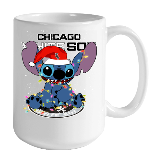 Chicago White Sox MLB noel stitch Baseball Christmas Color Changing Mug 15oz 2