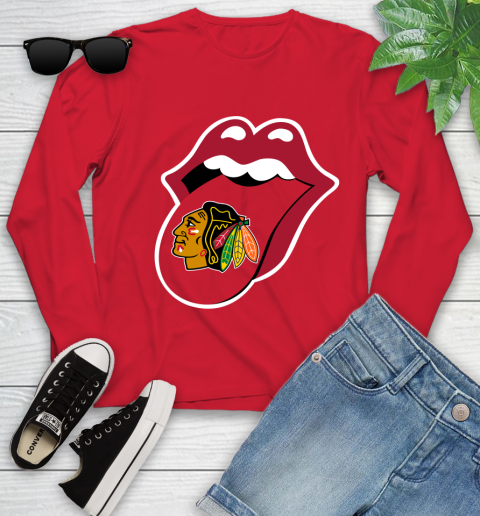 Chicago Blackhawks NHL Hockey Lips I Root For My Team Adoring Fan 135