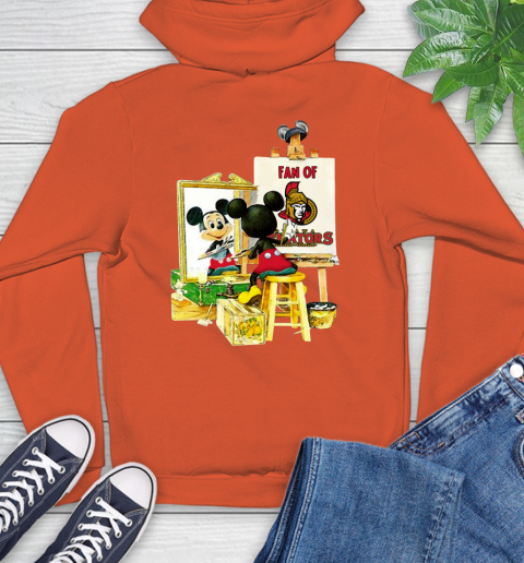 NHL Hockey Ottawa Senators Mickey Drawing Shirt 16