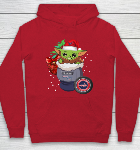 Washington Capitals Christmas Baby Yoda Star Wars Funny Happy NHL Hoodie 10