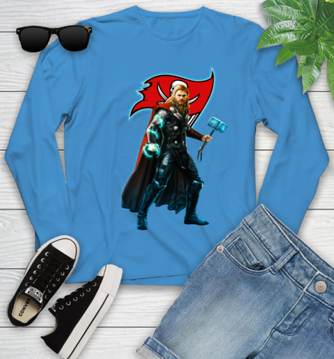 NFL Thor Avengers Endgame Football Tampa Bay Buccaneers Youth Long Sleeve 7