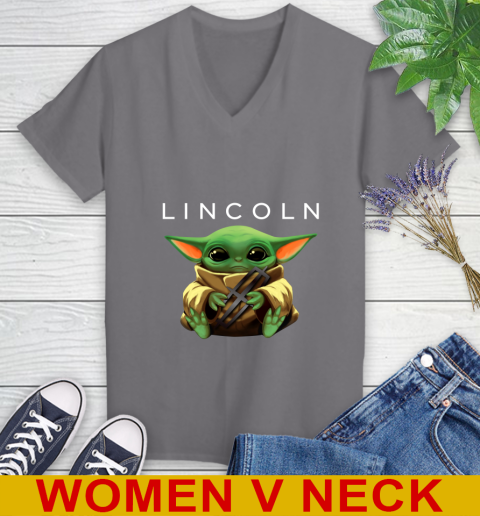 Star Wars Baby Yoda Hugs Lincoln Car Shirt 83