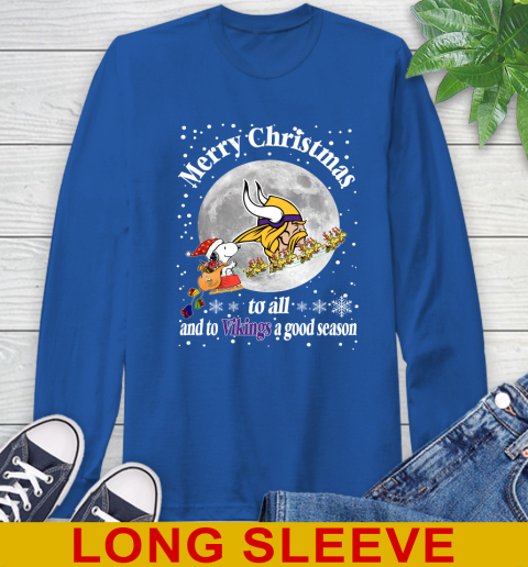 Minnesota Vikings Merry Christmas To All And To Vikings A Good Season NFL Football Sports Long Sleeve T-Shirt 11