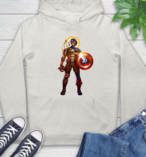 NFL Captain America Marvel Avengers Endgame Football Sports Washington Redskins Hoodie 12