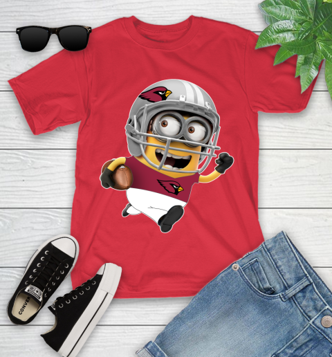 NFL Arizona Cardinals Minions Disney Football Sports Youth T-Shirt 10