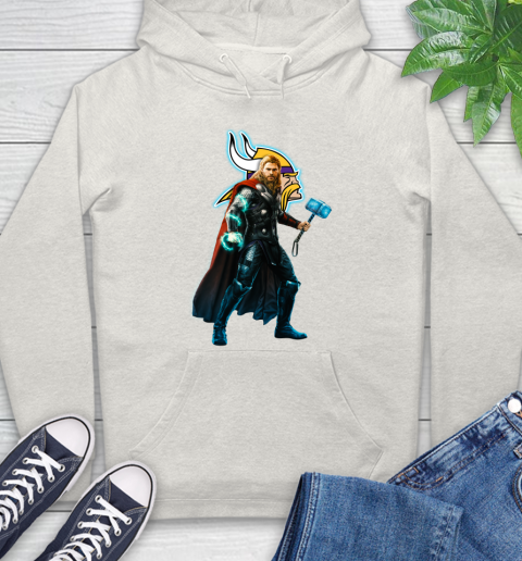 NFL Thor Avengers Endgame Football Minnesota Vikings Hoodie 12