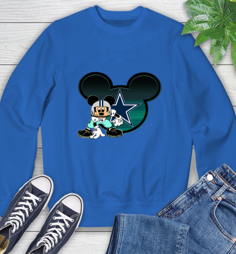 NFL Dallas Cowboys Mickey Mouse Disney Football T Shirt Sweatshirt 8