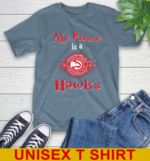 NBA Basketball Harry Potter My Patronus Is A Atlanta Hawks T-Shirt 8
