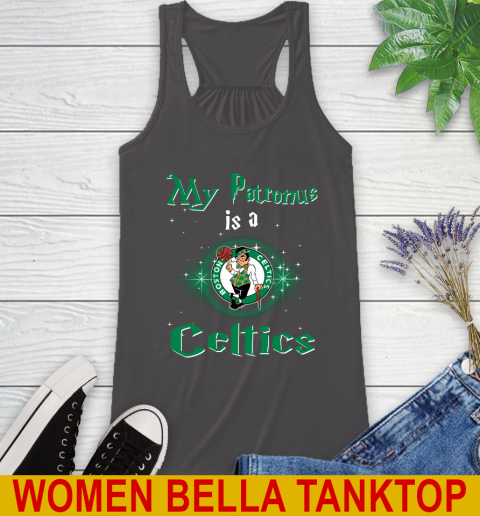 NBA Basketball Harry Potter My Patronus Is A Boston Celtics Racerback Tank 10