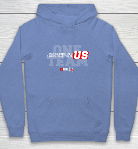 NFL End Racism Print In Front And Back Youth Hoodie 8