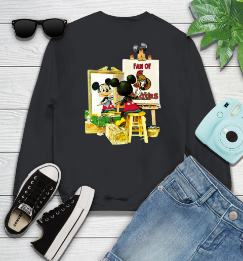 NHL Hockey Ottawa Senators Mickey Drawing Shirt 25