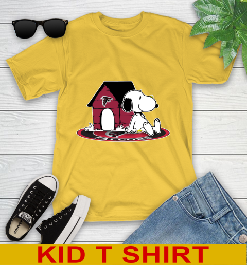 NFL Football Atlanta Falcons Snoopy The Peanuts Movie Shirt Youth T-Shirt 8