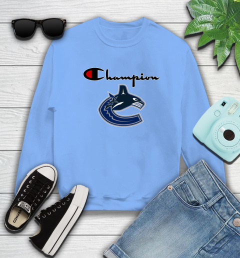 NHL Hockey Vancouver Canucks Champion Shirt Sweatshirt 8