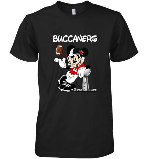Mickey Buccaneers Taking The Super Bowl Trophy Football Premium Men's T-Shirt