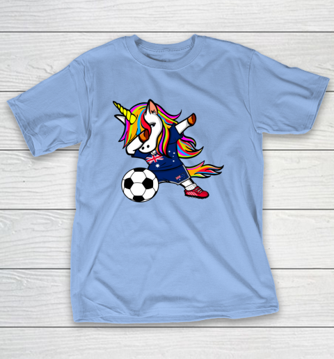Dabbing Unicorn Australia Football Australian Flag Soccer T-Shirt 11