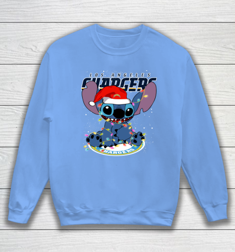 Los Angeles Chargers NFL Football noel stitch Christmas Sweatshirt 7