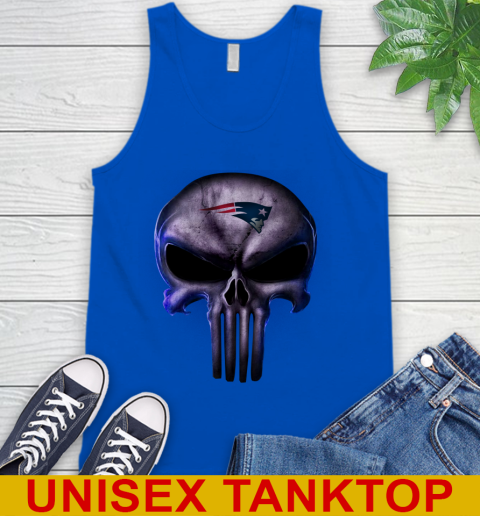 New England Patriots NFL Football Punisher Skull Sports Tank Top 4