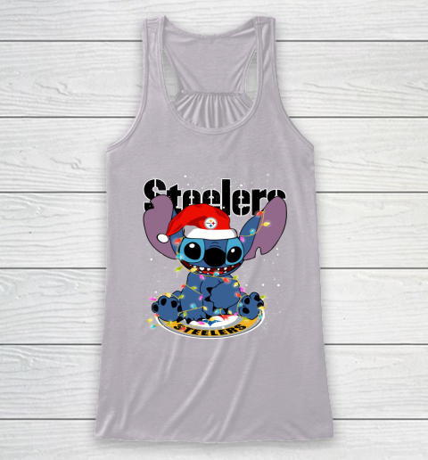 Pittsburgh Steelers NFL Football noel stitch Christmas Racerback Tank 3