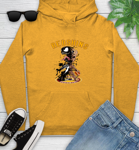 NFL Washington Redskins Football Venom Groot Guardians Of The Galaxy Youth Hoodie 3