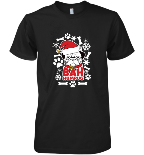 Bah Humpug Ugly Christmas Holiday Adult Crewneck Premium Men's T-Shirt