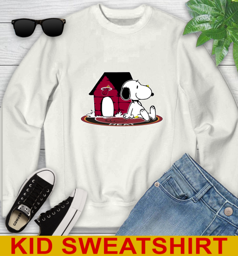 NBA Basketball Miami Heat Snoopy The Peanuts Movie Shirt Youth Sweatshirt