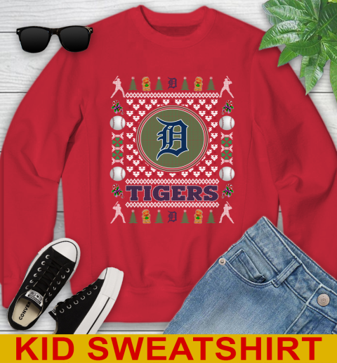 Detroit Tigers Merry Christmas MLB Baseball Loyal Fan Youth Sweatshirt 7