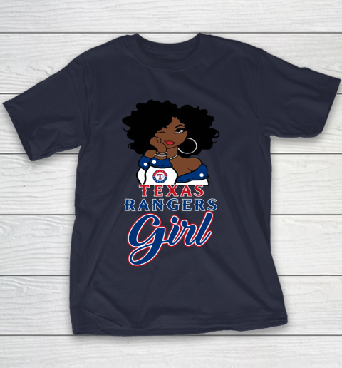 Texas Rangerss Girl MLB Youth T-Shirt 4