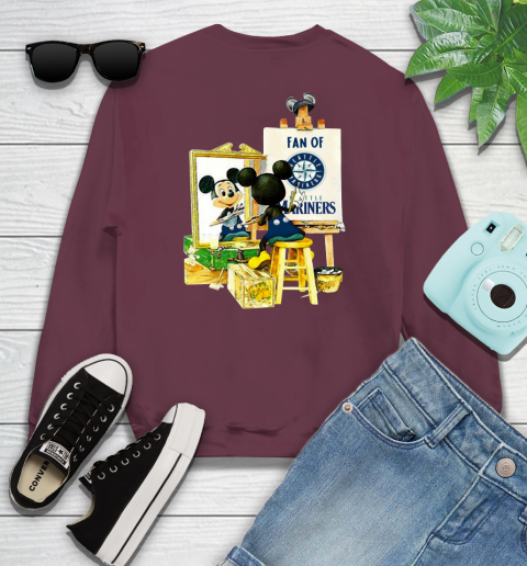 MLB Baseball Seattle Mariners Mickey Drawing Shirt 108