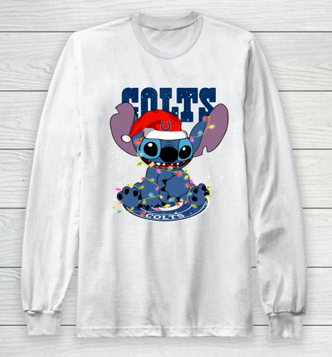 Indianapolis Colts NFL Football noel stitch Christmas Long Sleeve T-Shirt