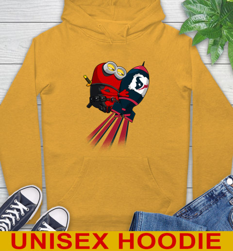 NFL Football Houston Texans Deadpool Minion Marvel Shirt Hoodie 2