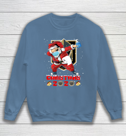 Vegas Golden Knights Funny Santa Claus Dabbing Christmas 2020 NHL Sweatshirt 6