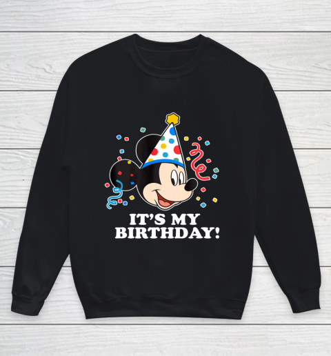 Disney Mickey Mouse Its My Birthday Youth Sweatshirt