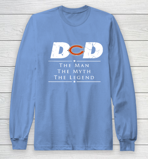 Chicago Bears NFL Football Dad The Man The Myth The Legend Long Sleeve T-Shirt 8