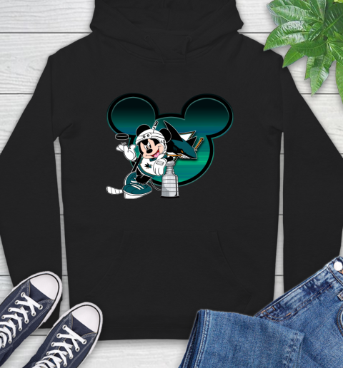 NHL San Jose Sharks Stanley Cup Mickey Mouse Disney Hockey T Shirt Hoodie 2