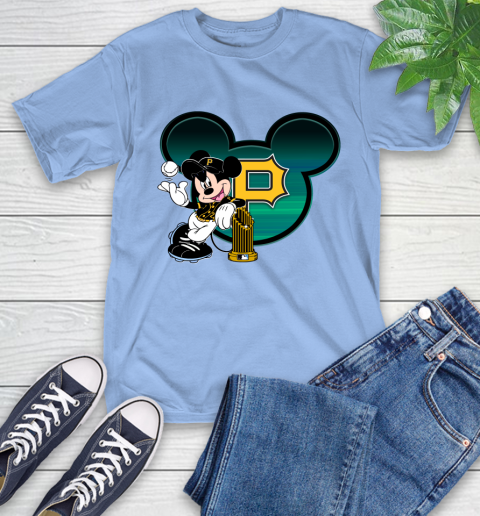 MLB Pittsburgh Pirates The Commissioner's Trophy Mickey Mouse Disney T-Shirt 11