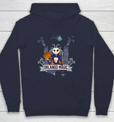 NBA Orlando Magic Basketball Jack Skellington Halloween Hoodie 2