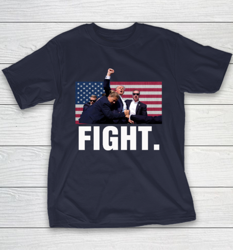 Trump Shooting Shirt Old Row Trump Fight Youth T-Shirt 2