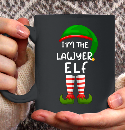 I m The Lawyer Elf Funny Elf Family Matching Christmas Ceramic Mug 11oz
