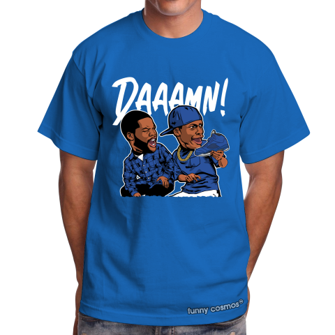Air Jordan 5 Blue Suede Matching Sneaker Shirt Damn Meme Royal Blue Sneaker Royal Tshirt