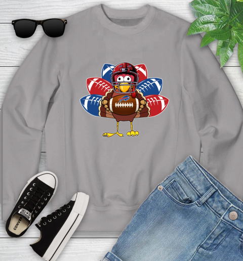 Buffalo Bills Turkey Thanksgiving Day Youth Sweatshirt 4