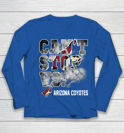 NHL Arizona Coyotes Hockey Can't Stop Vs Youth Long Sleeve 7