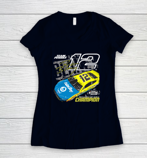 Ryan Blaney Championship For Fan Women's V-Neck T-Shirt 2