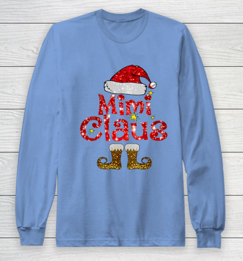 Funny Santa Mimi Claus Merry Christmas Long Sleeve T-Shirt 8