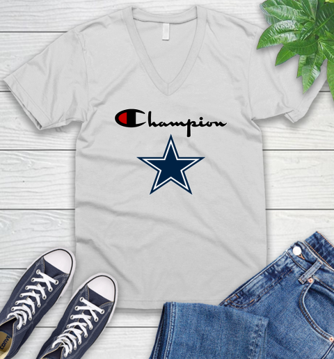 NFL Football Dallas Cowboys Champion Shirt V-Neck T-Shirt