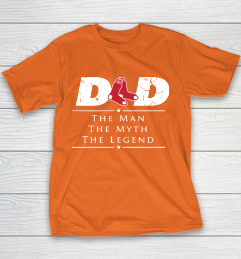 Boston Red Sox MLB Baseball Dad The Man The Myth The Legend Youth T-Shirt 4