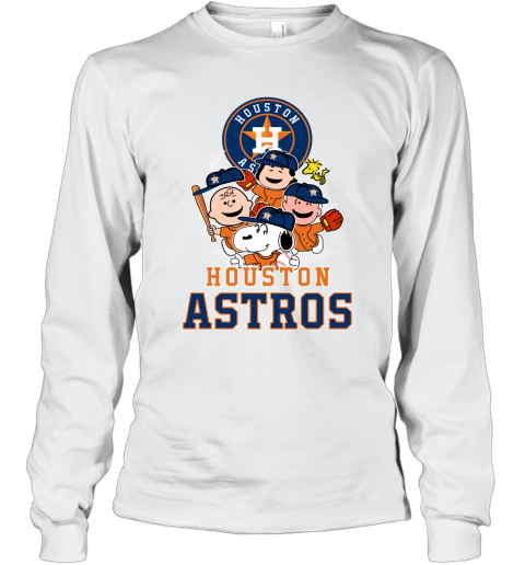 MLB Houston Astros Snoopy Woodstock The Peanuts Movie Baseball T Shirt -  Rookbrand